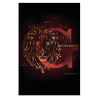 Umělecký tisk Harry Potter - Gryffindor Initial, 26.7 × 40 cm