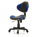 hjh OFFICE Dětská otočná židle KIDDY GTI-2 (Žádný údaj#household/office chair, šedá/modrá)