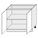 ArtExt Kuchyňská skříňka spodní SILVER | D11 90 Barva korpusu: Grey