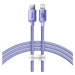 Baseus Crystal Shine odolný opletený kabel USB-C / Lightning 20W 2m purple