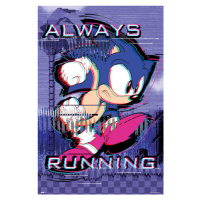 Plakát, Obraz - Sonic the Hedgehog - Always Runnig, (61 x 91.5 cm)