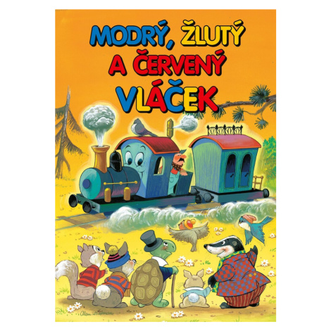 Modrý, žlutý a červený vláček