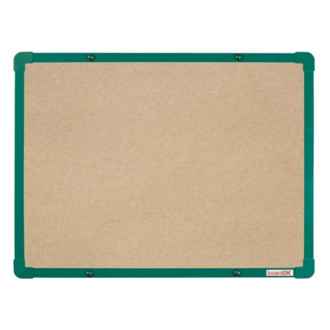BoardOK Tabule s textilním povrchem 60 × 45 cm, zelený rám