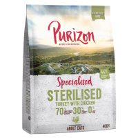Purizon bezobilné granule, 2 x 400 g - za skvělou cenu! - Sterilised Adult krůta & kuře - bezobi