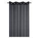 Dekorační záclona s kroužky LINWOOD černá 140x260 cm (cena za 1 kus) France SUPER CENA