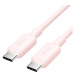 Vention USB 2.0 Type-C Male to Type-C Male 3A Cable 1M Pink PVC Type