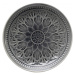 KARE Design Talíř Sicilia Mandala - šedý, Ø21cm