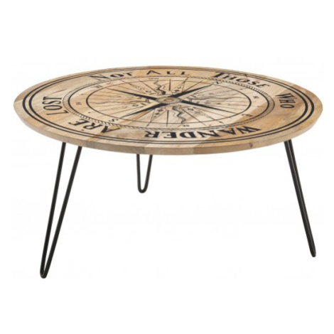 Konferenční stolek DIEPPE mangové dřevo/černá