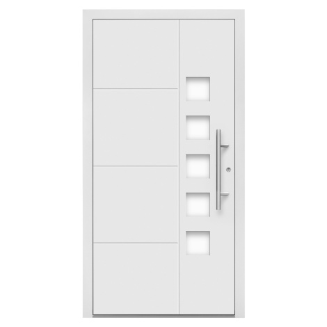 Splendoor Hliníkové vchodové dveře Moderno M520/P, bílé, 110 P