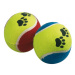 Flamingo hračka pro psy - tenisový míček s tlapkovými vzory 1 ks
