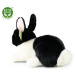 Plyšový králík ležící bíle černý 23 cm ECO-FRIENDLY