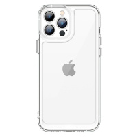 Silikonové pouzdro Space s barevným rámem na iPhone 15 PRO 6.1 Transparent