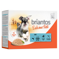 Briantos Delicious Paté 48 x 100 g - 40 + 8 zdarma - losos