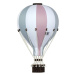 Super balloon Dekorační horkovzdušný balón &#8211; růžová/šedozelená - S-28cm x 16cm