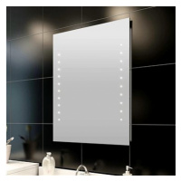 Koupelnové zrcadlo s LED diodami, nástěnné, 60 x 80 cm (D x V)