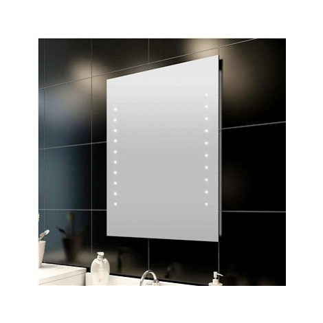 Koupelnové zrcadlo s LED diodami, nástěnné, 60 x 80 cm (D x V) SHUMEE