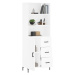 vidaXL Skříň highboard bílá 69,5 x 34 x 180 cm kompozitní dřevo