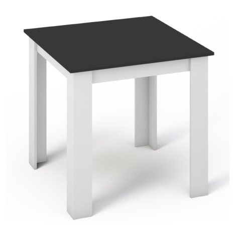 Jídelní stůl BEIRA 80x80 bílá/černá Casarredo