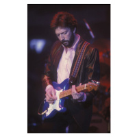 Fotografie British guitarist, singer and songwriter Eric Clapton, Rome, Palaeur, 1987, 26.7 × 40