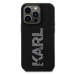 Karl Lagerfeld hard silikonové pouzdro iPhone 15 PRO MAX 6.7" black 3D Rubber Glitter Logo