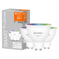 3PAK LED žárovka LED GU10 5W 350lm CCT LEDVANCE SMART+ WiFi  RGB Stmívatelná