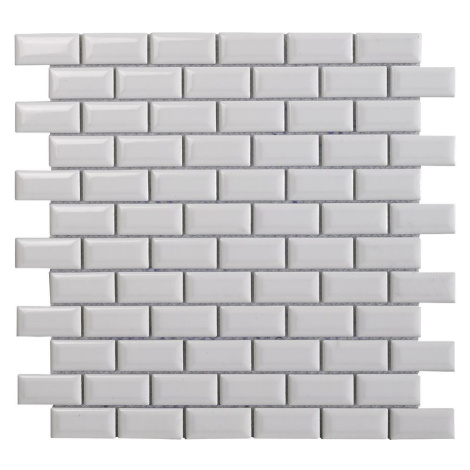 Mozaika 09296 Metro White Pol 30/30 EURO STONE