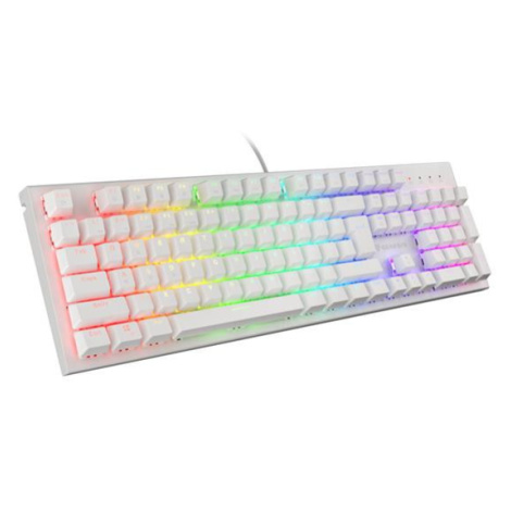 Genesis mechanická klávesnice THOR 303 TKL, bílá, US layout, RGB podsvícení, software, Outemu Br