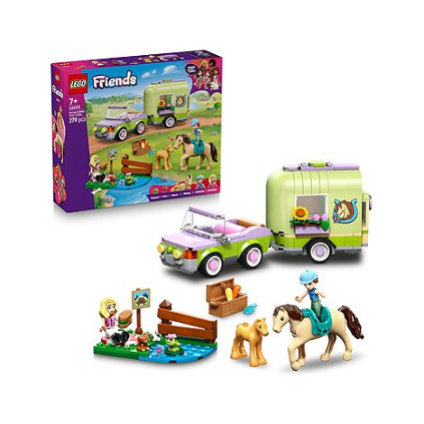 LEGO® Friends 42695 Přívěs s koněm a hříbětem