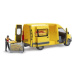 Bruder Mercedes Benz Sprinter DHL + figurka, gitrbox