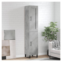 vidaXL Skříň highboard betonově šedá 34,5x34x180 cm kompozitní dřevo