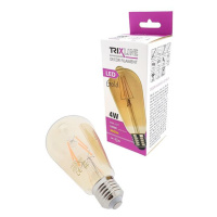 Žárovka Filament LED E27 4W bílá teplá TRIXLINE ST64 Gold