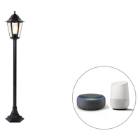 Chytrá stojací venkovní lampa černá 125 cm včetně WiFi ST64 - New Orleans