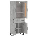 vidaXL Skříň highboard betonově šedá 69,5x34x180 cm kompozitní dřevo