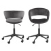 Dkton Designová kancelářská židle Natania tmavě šedá