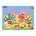 Puzzle 12 Peppa Pig si hraje deskové tvary