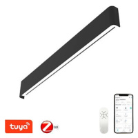 IMMAX NEO LÍNEA Smart nástěnné svítidlo 76cm 40W černé Zigbee 3.0