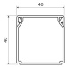 Lišta na kabely KOPOS LHD 40X40 FD 2m černá