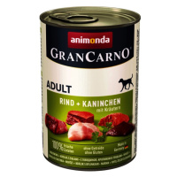 Animonda GranCarno Adult konzerva, hovězí, králík a zelené koření 800 g (82767)