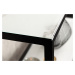 LuxD Designová konzole Latrisha 80 cm bílá - vzor mramor