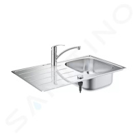 GROHE Dřezy Set dřezu K200 a baterie Eurosmart, kartáčovaná nerez/chrom 31565SD1