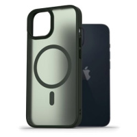 AlzaGuard Matte Case Compatible with Magsafe pro iPhone 14 tmavě zelený