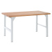 Dílenský stůl, stavebnicový systém, základ, bez podstavných částí, šířka 1500 mm, světle šedá