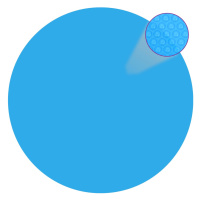 vidaXL Kulatá modrá bazénová plachta z polyetylenu 549 cm