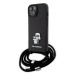 Kryt Karl Lagerfeld KLHCP15MSAKCPSK iPhone 15 Plus 6.7" hardcase black Crossbody Saffiano Metal 