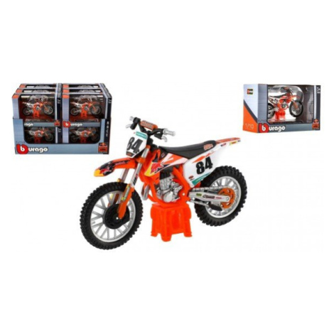 Motorka Bburago KTM 450 SX-F Factory Edition (2018) kov/plast 12cm v krabičce 12ks v boxu