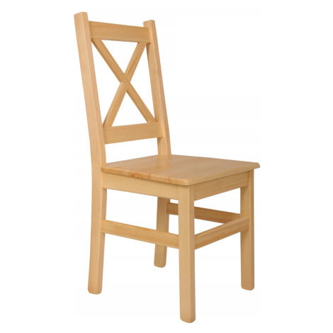 Dede Židle z masivu borovice - X odstín ořech Lak dřeva: Borovice (přírodní)