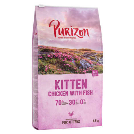 Purizon Kitten kuře & ryba - bezobilné - Výhodné balení 2 x 6,5 kg