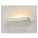 SLV BIG WHITE PLASTRA 102 CURVE, nástěnné svítidlo, bílá sádra, QT-DE12, max. 100 W 148012