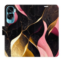 iSaprio Flip pouzdro Gold Pink Marble 02 pro Honor 90 Lite 5G