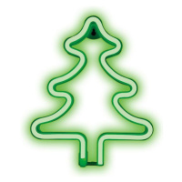 Forever Light dekorativní LED neon Vánoční strom zelený